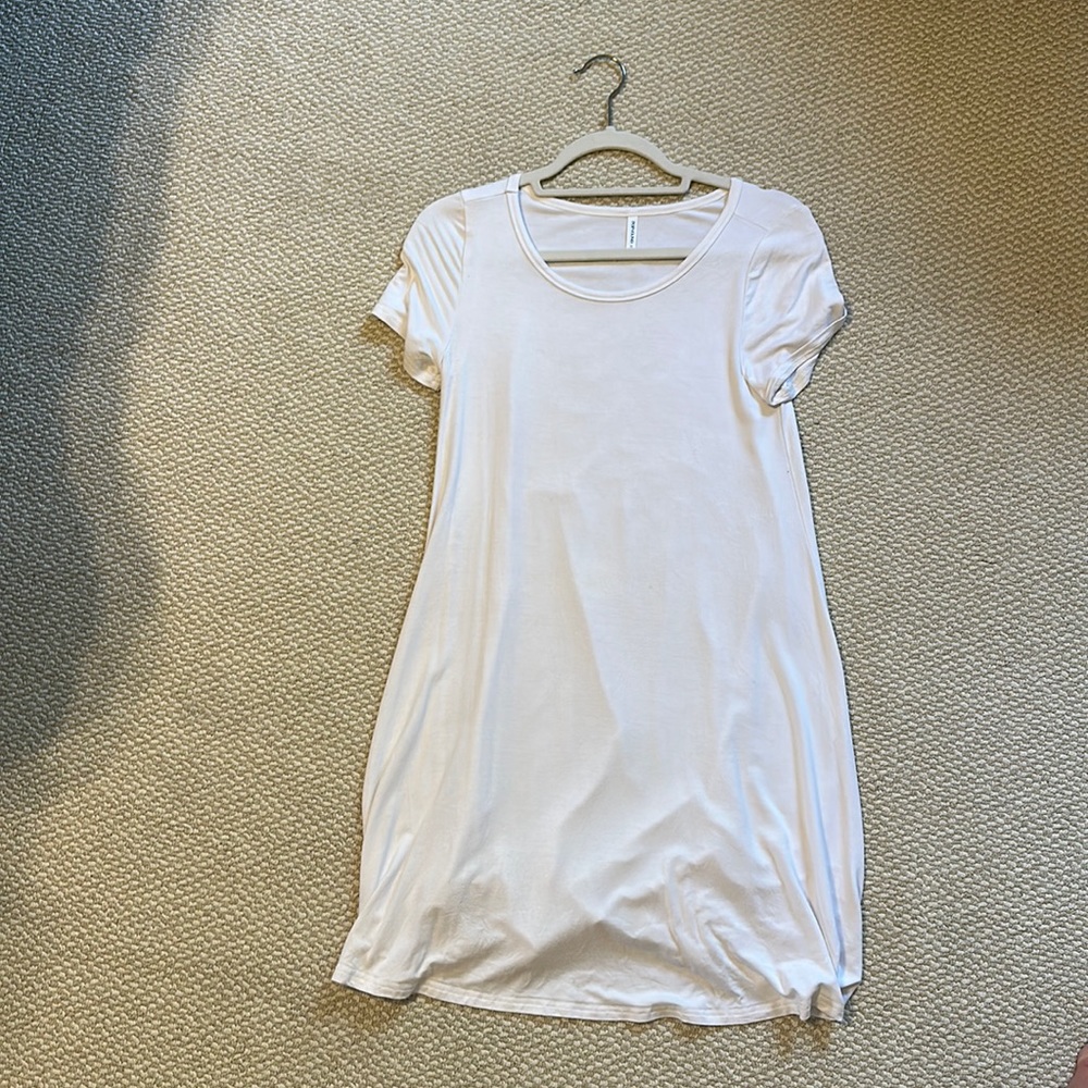 White t-shirt dress